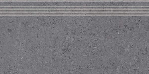 Керамическая ступень Kerama Marazzi Про Лаймстоун DD205120R\GR серый темный натуральный обрезной 30х60