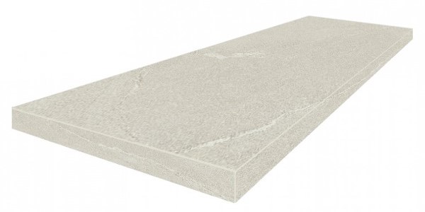 Керамическая ступень Турин Уайт угловая левая