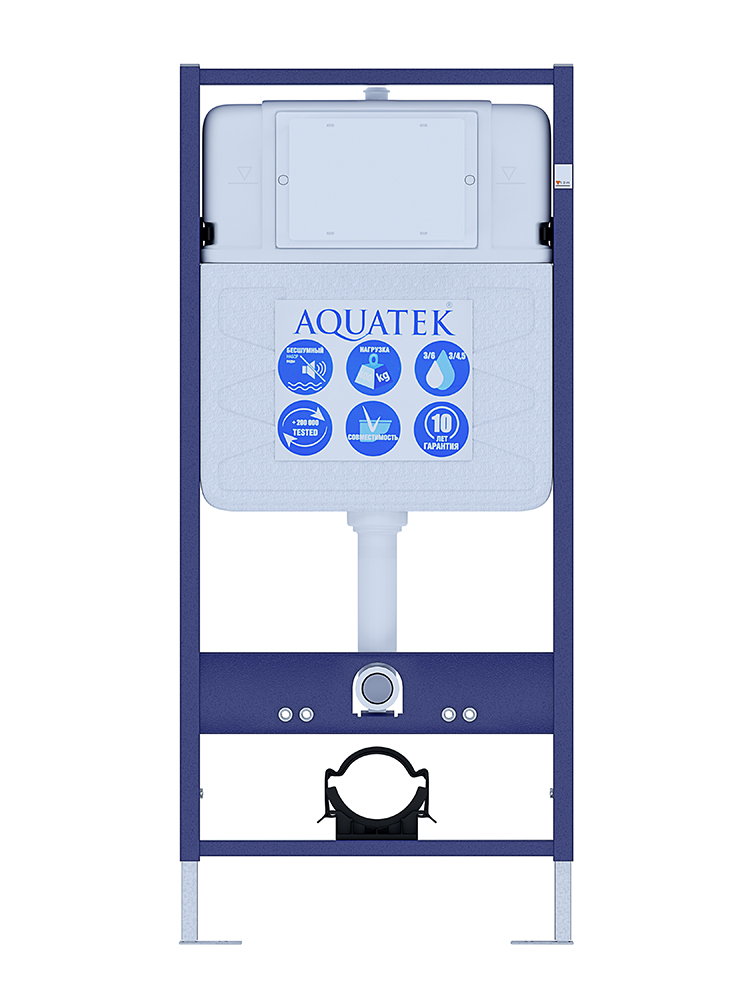 SET AQUATEK СИРИУС (рама AQUATEK Standard INS-0000012(без клавиши и крепежа) + унитаз AQ1582T-00 СИРИУС TORNADO с тонким сиденьем soft-close) в Уфе — купить с доставкой | Nova