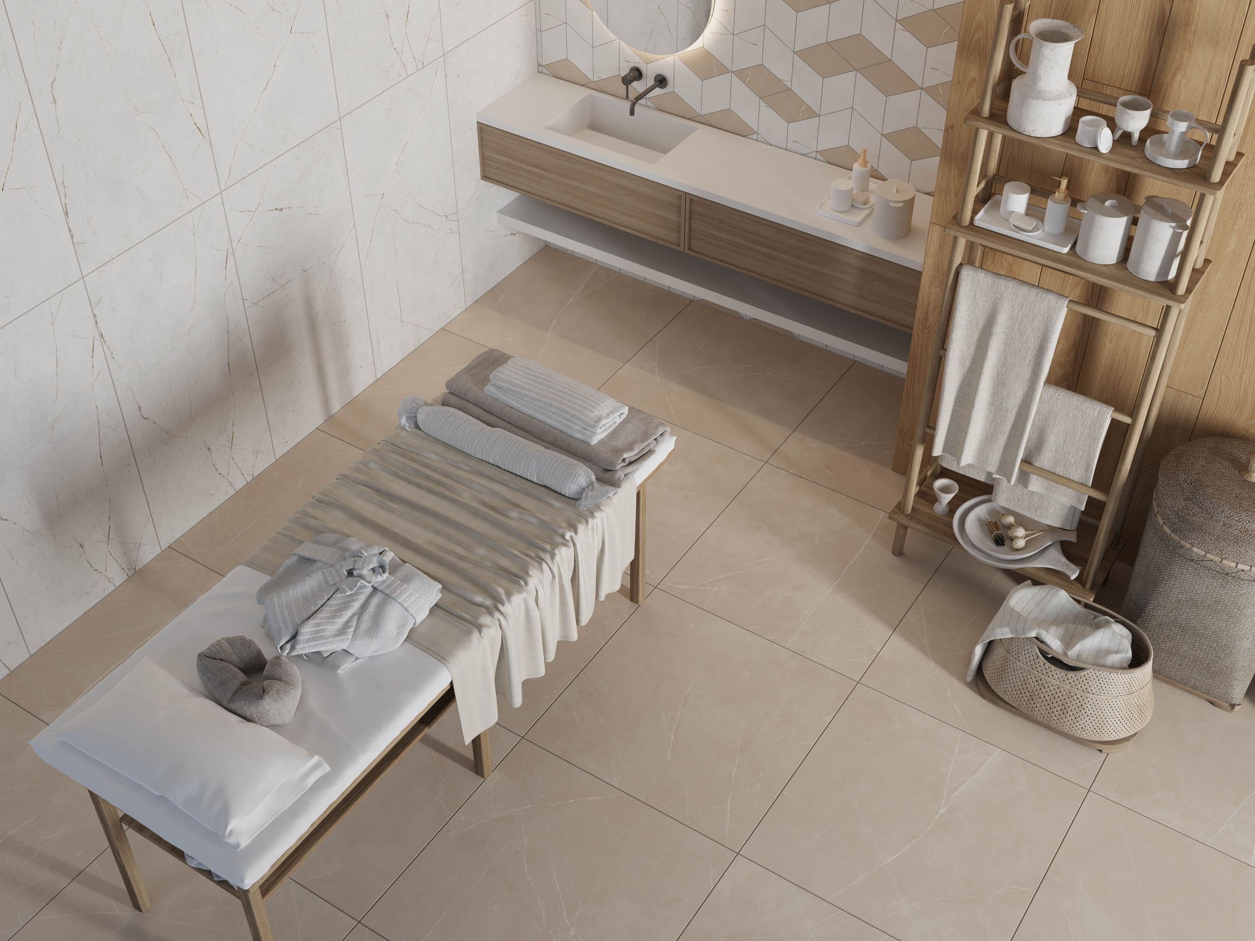 Керамический гранит Estima Нолана Бежевый NL01 неполированный 80x80 в Уфе — купить с доставкой | Nova