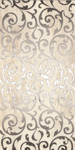 Керамический декор Axima Элегия D2 платина 30x60