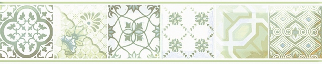 Керамический бордюр Axima Равенна зеленый 60x300