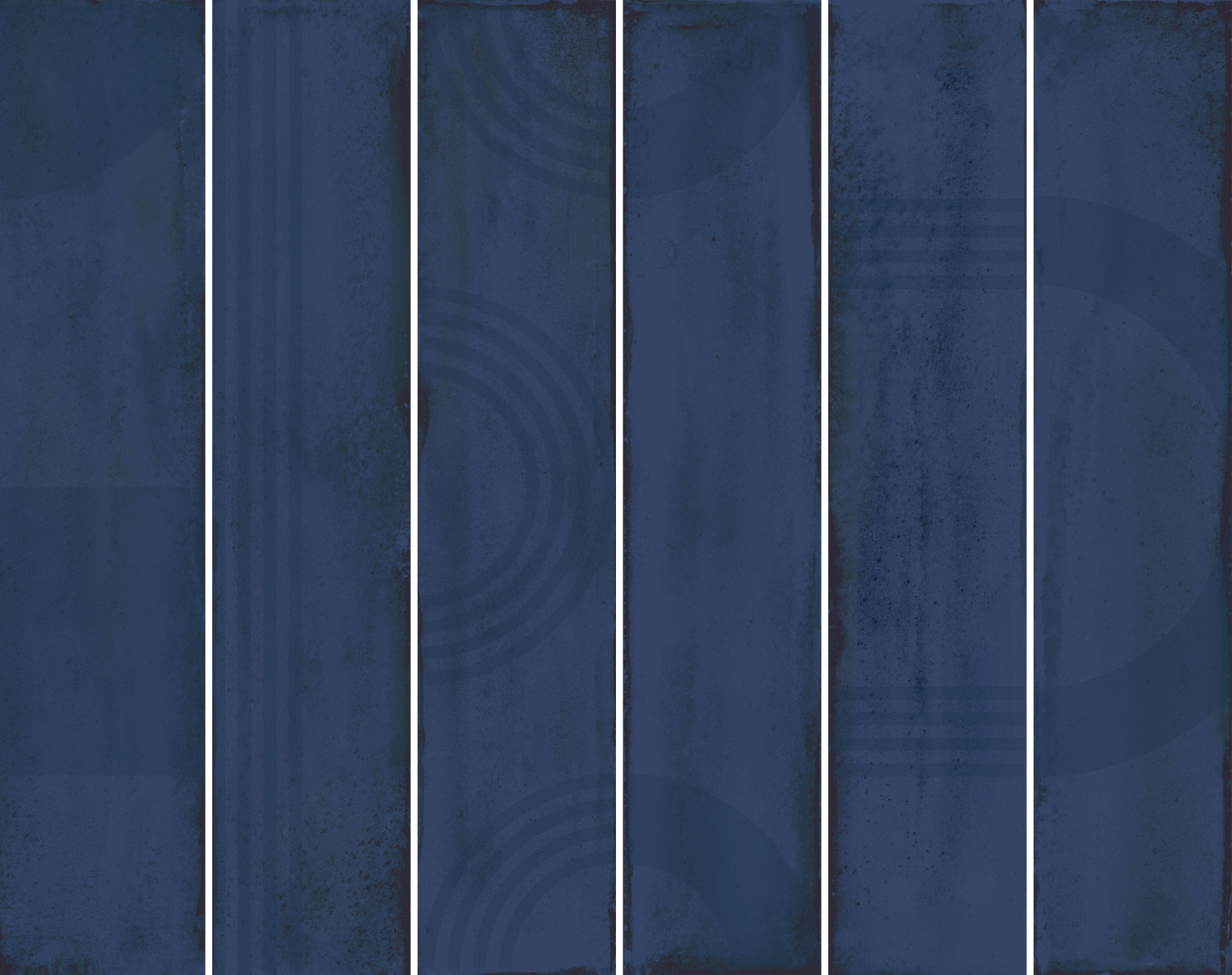 Керамическое панно Kerama Marazzi Мажорель синее тёмное глянцевое (из 6 частей 6х28.5) 36x28.5