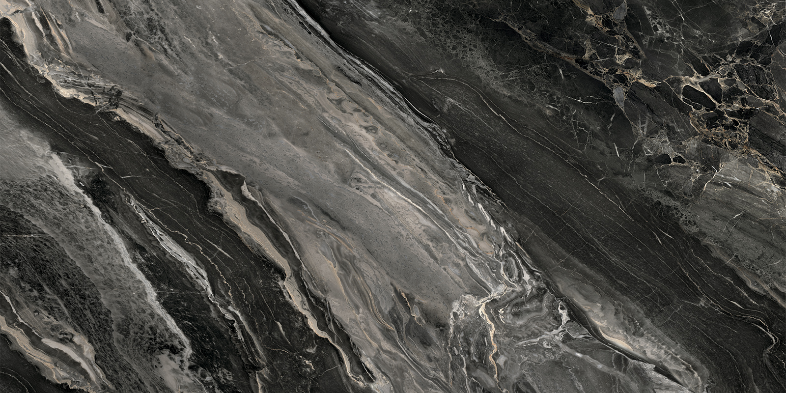 Керамический гранит Artkera Group Karpaty Marble black полированная 60х120 60120KRT99P в Уфе — купить с доставкой | Nova
