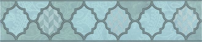 Керамический бордюр Фоскари OP/A27/6331 бирюзовый