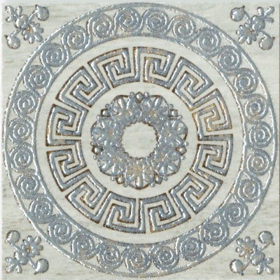 Керамическая вставка Граффито серый