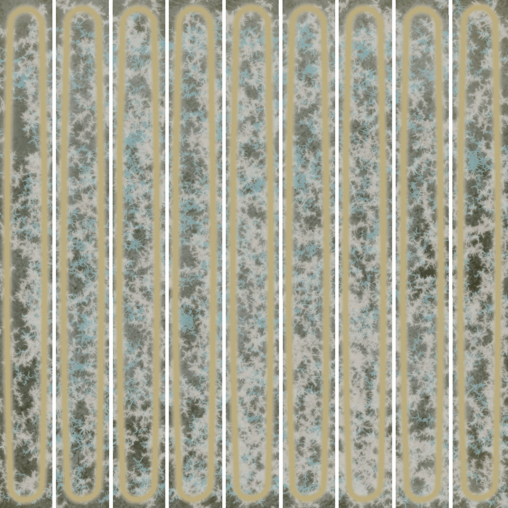 Керамический декор Kerama Marazzi Декор чипсет Далия зеленый светлый глянцевый 20x20