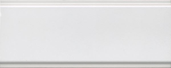 Керамический бордюр Магнолия BDA022R белый матовый обрезной