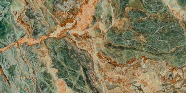 Керамическое панно Kerama Marazzi Риальто Нобиле 2 SG593522RB\D зеленый лаппатированный обрезной 119,5х238,5 (ст.арт. SG593502RB/D)