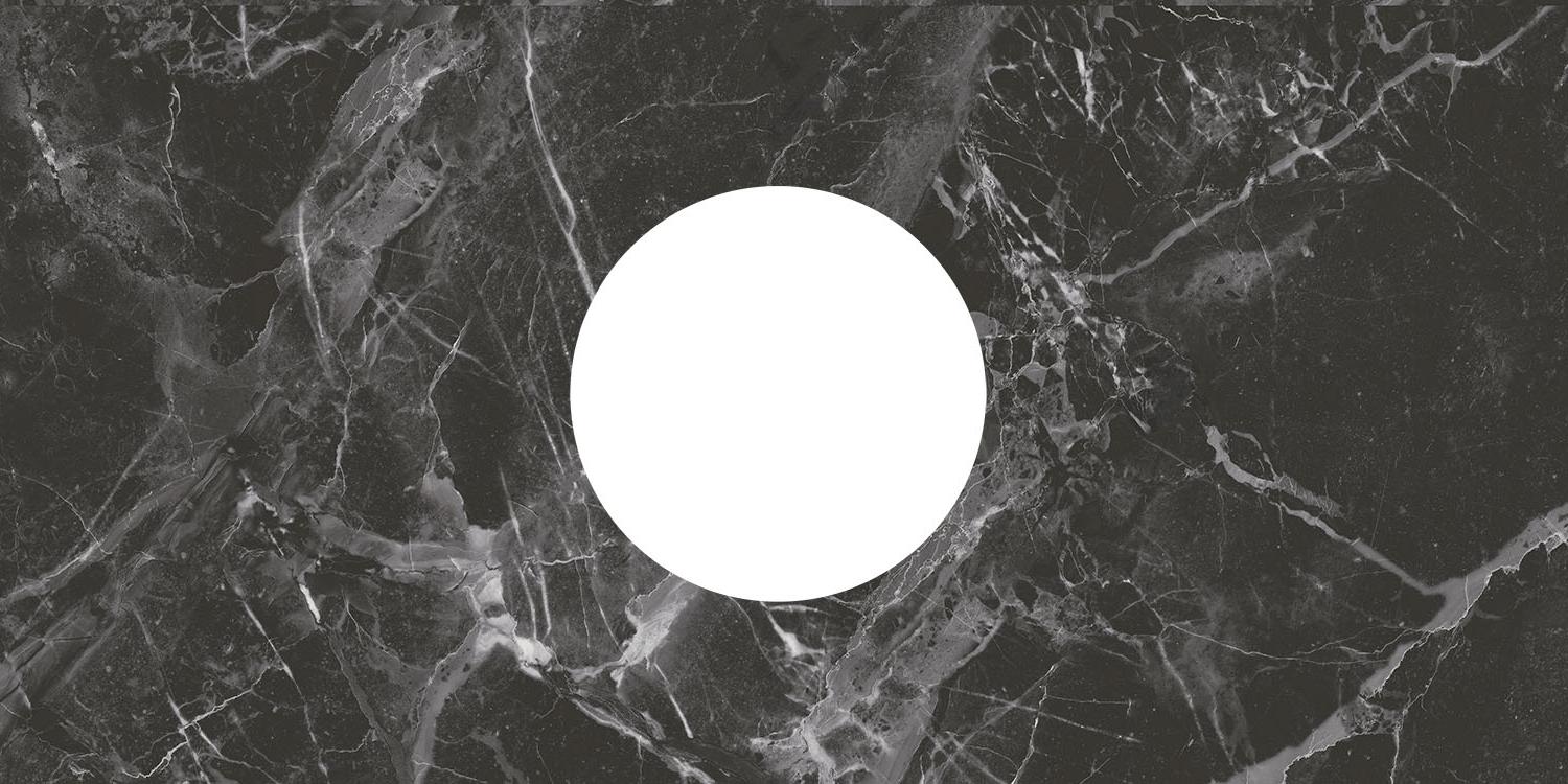 Керамический декор Kerama Marazzi ID160 Коррер черный наборный глянцевый обрезной 30х60