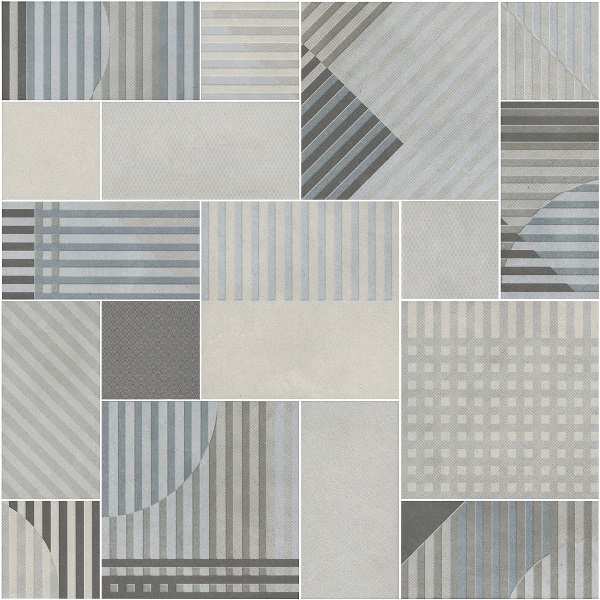 Керамическое панно Kerama Marazzi Тассо HGD\A571\17X\11037R микс матовый обрезной 60х60 (из 17 частей разного размера-10×10, 10×20 и 20×20 см)