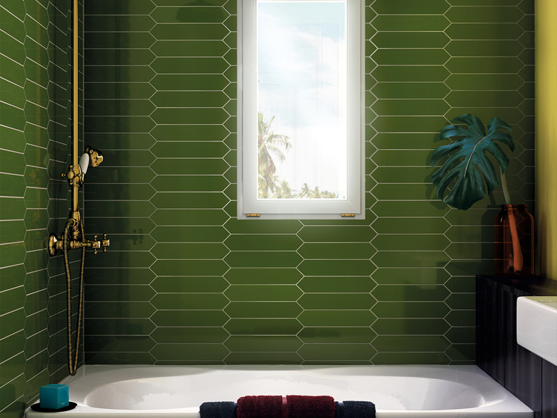 Плитка керамическая настенная 25827 ARROW Green Kelp 5х25 см 25827 в Уфе — купить с доставкой | Nova
