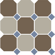 Керамогранит 4429+01 OCT11-B Coffe Brown 29 Beige 01 OCTAGON/Blue Cobalt 11 Dots 30x30 см OCT29/01 DOT11-B в Уфе — купить с доставкой | Nova