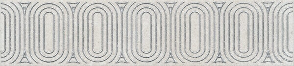 Керамический бордюр Безана OP/A206/12136R серый светлый обрезной