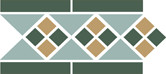 Бордюр керамический Border LISBON with 1 strip (Tr.13, Dots 18+03, Strips 18) 28х15 см LISBON2 B13/18/03 в Уфе — купить с доставкой | Nova