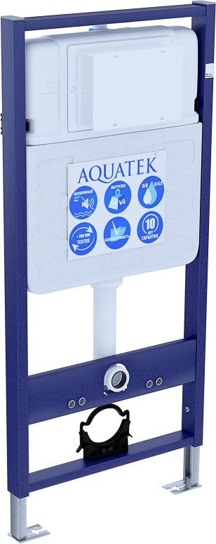 SET AQUATEK МИЯ Т (рама AQUATEK Standard INS-0000012(без клавиши и крепежа)+унитаз МИЯ AQ2004T-00 с тонким сиденьем soft-close в Уфе — купить с доставкой | Nova