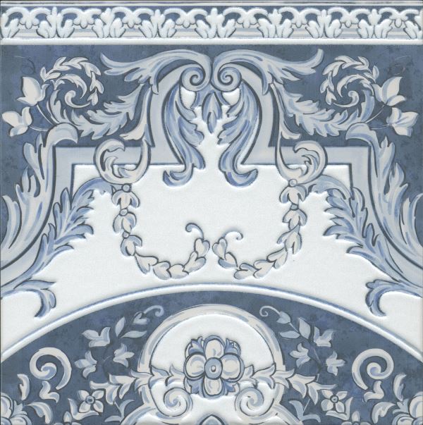 Керамический декор Алмаш HGD/A511/SG9174 продолжение угла синий