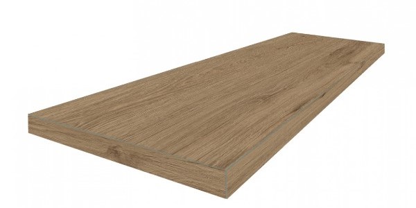 Керамическая ступень Мерано Натуральный угловая левая