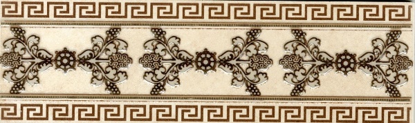 Керамический бордюр Адамас золотой