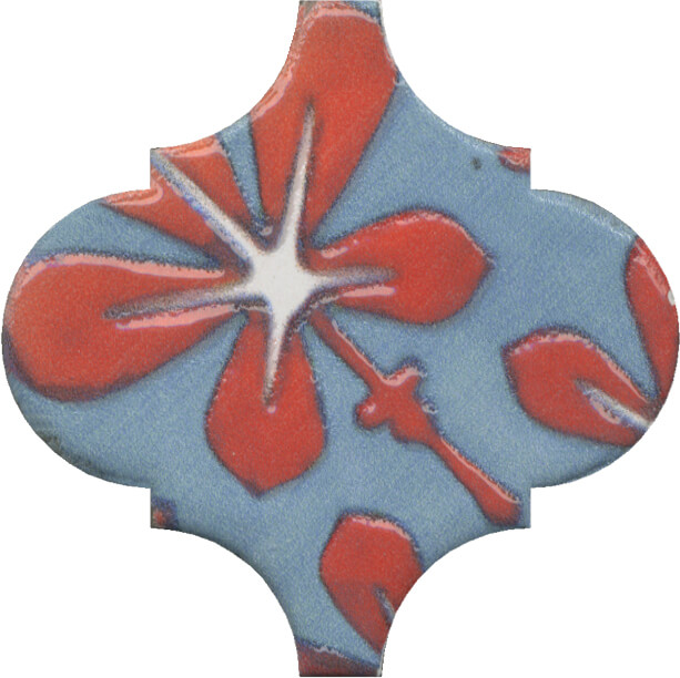 Керамический декор Kerama Marazzi Арабески Майолика OS\A32\65000 орнамент 6,5x6,5