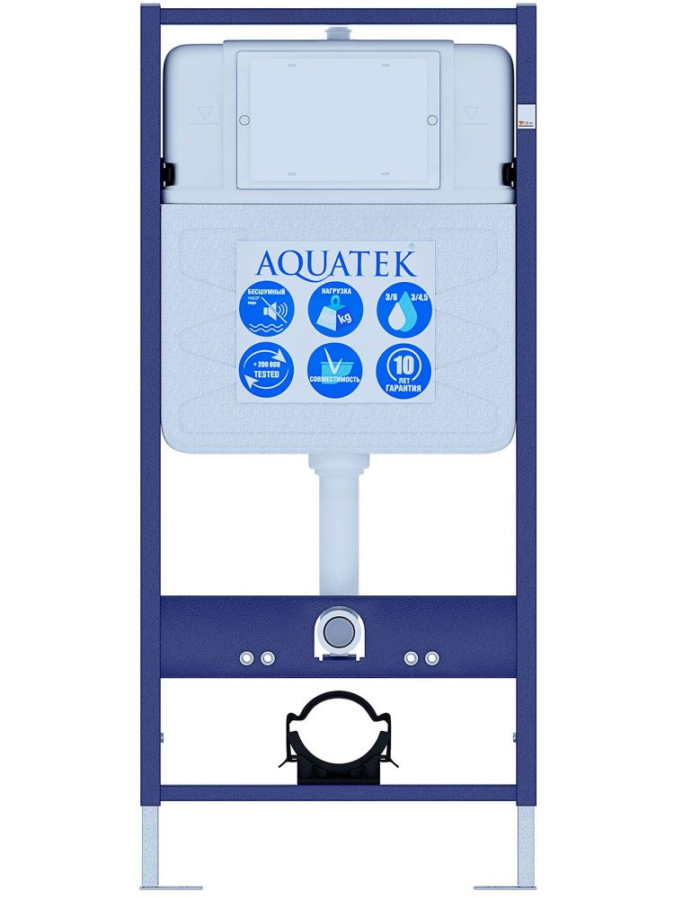 SET AQUATEK ГЕЛИОС (рама AQUATEK Standard INS-0000012+унитаз AQ1993T-00 ГЕЛИОС + с тонким сиденьем soft-close в Уфе — купить с доставкой | Nova
