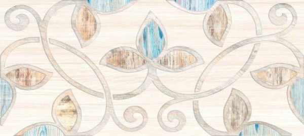 Керамическая плитка Примавера Декор 2 светло-бежевая