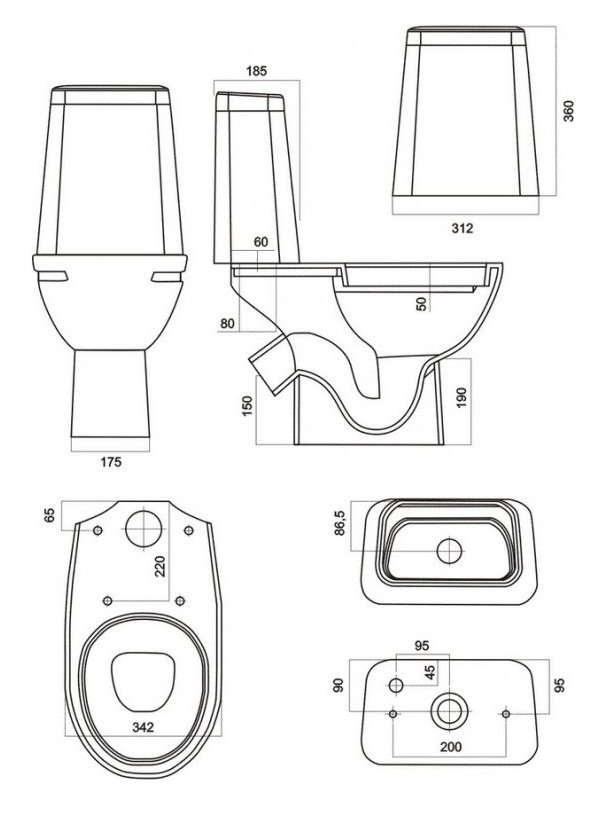 МАРС БО КОМФОРТ Унитаз-компакт безободковый Белый S1 (WC.CC/Mars/2-DM.Rim/WHT.G/S1) в Уфе — купить с доставкой | Nova
