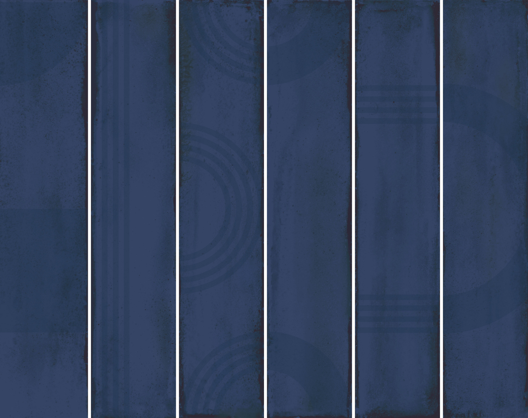 Керамическое панно Kerama Marazzi Мажорель синее тёмное глянцевое (из 6 частей 6х28.5) 36x28.5