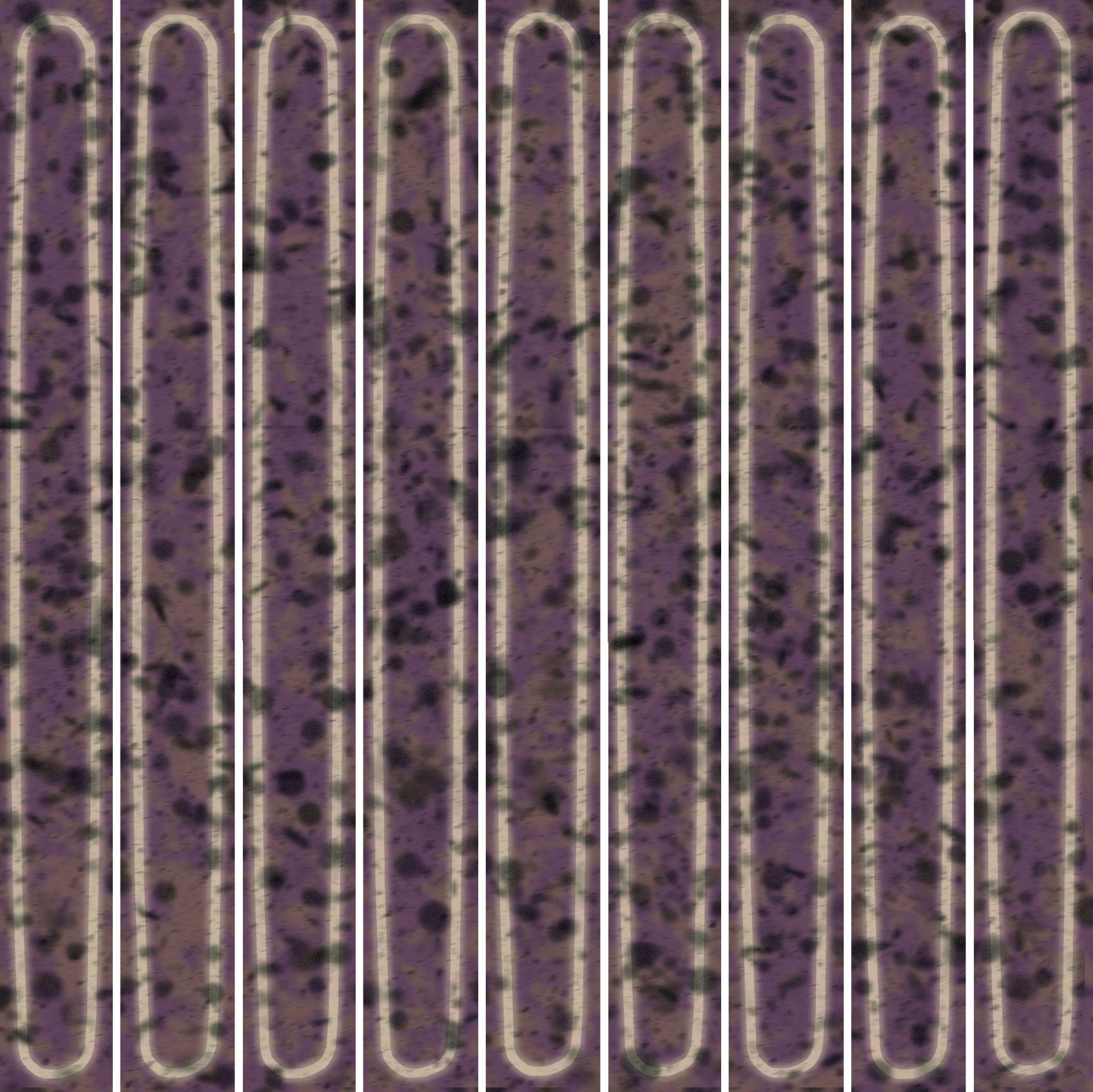 Керамический декор Kerama Marazzi Декор чипсет Далия фиолетовый глянцевый 20x20