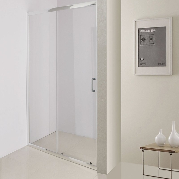 Душевая дверь в нишу UNO-195-BF-1-100-С-Cr прозрачное стекло