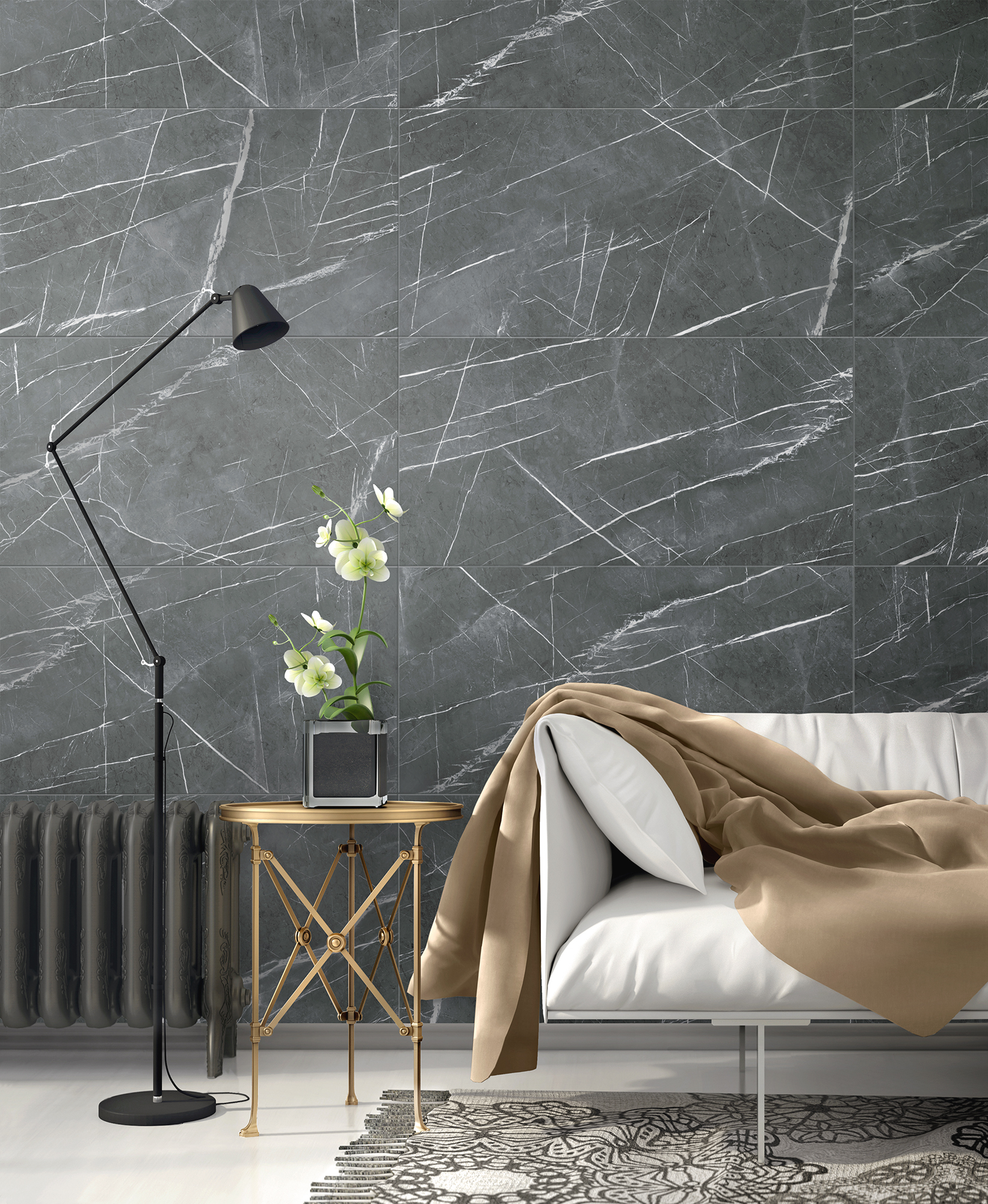 Керамический гранит Гранитея Нейва G393PR серый полированный 600х600x10