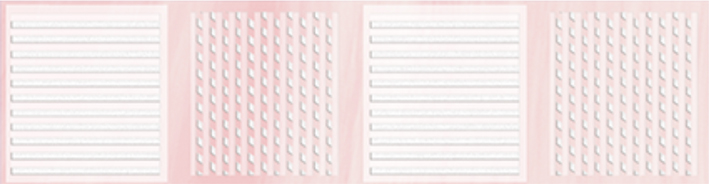 Керамический бордюр Axima Агата В розовый 250х65