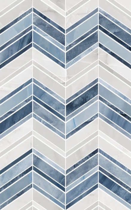 Керамический декор Аника голубой 01