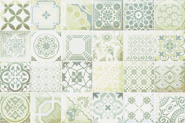 Керамический декор Axima Равенна зеленый 20x30