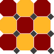 Керамогранит 4420/21 OCT14-A Brick Red 20 Ochre Yellow 21 OCTAGON/Black 14 Dots 30x30 см OCT20/21 DOT14-A в Уфе — купить с доставкой | Nova