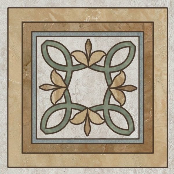 Керамическая вставка Kerama Marazzi Эвора DC\A36\SG606220RL глянцевый (ст.арт. DC\A36\SG6062RL) 9,6x9,6