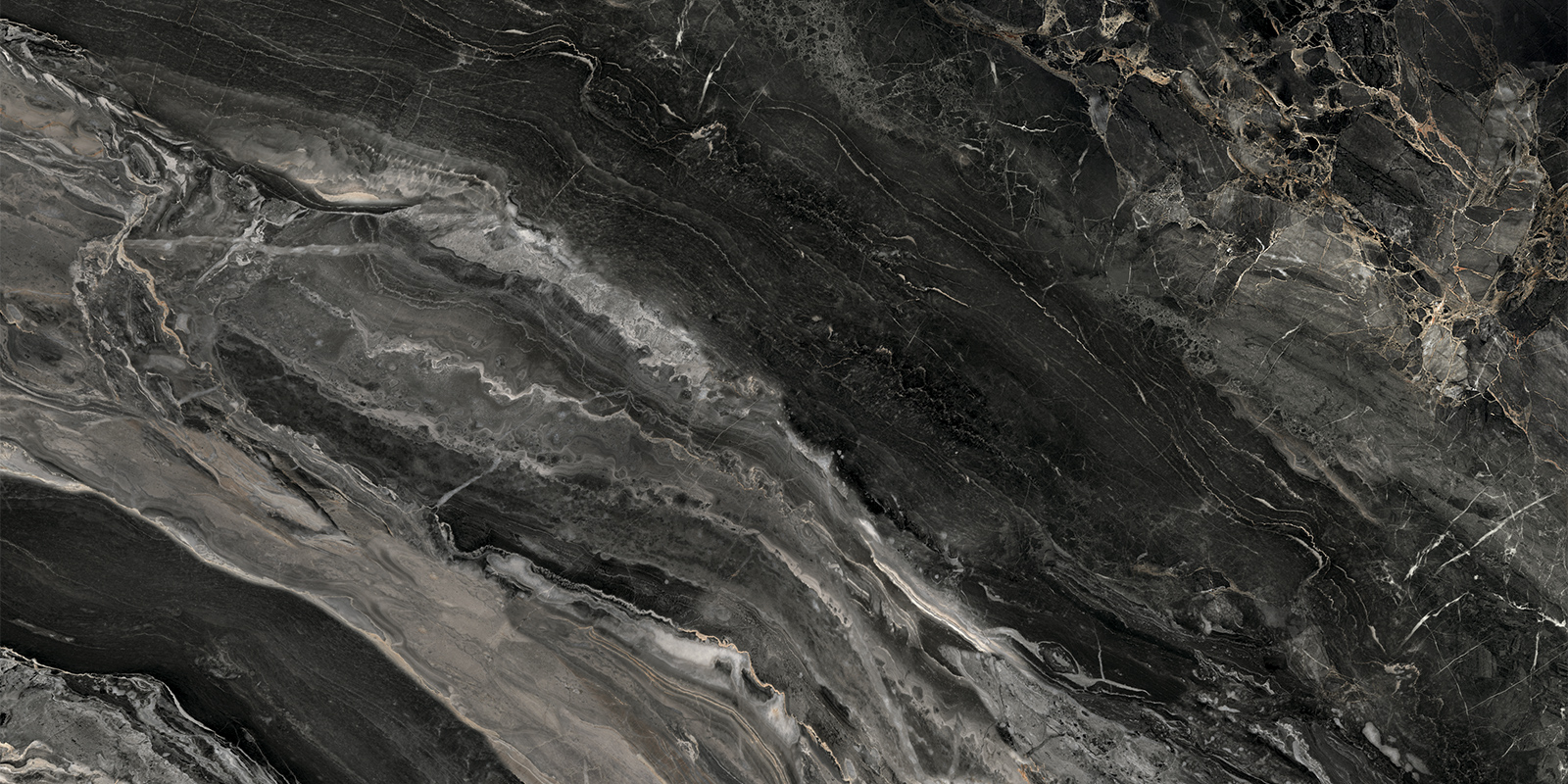 Керамический гранит Artkera Group Karpaty Marble black полированная 60х120 60120KRT99P в Уфе — купить с доставкой | Nova