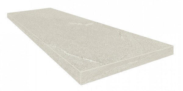 Керамическая ступень Турин Уайт угловая правая