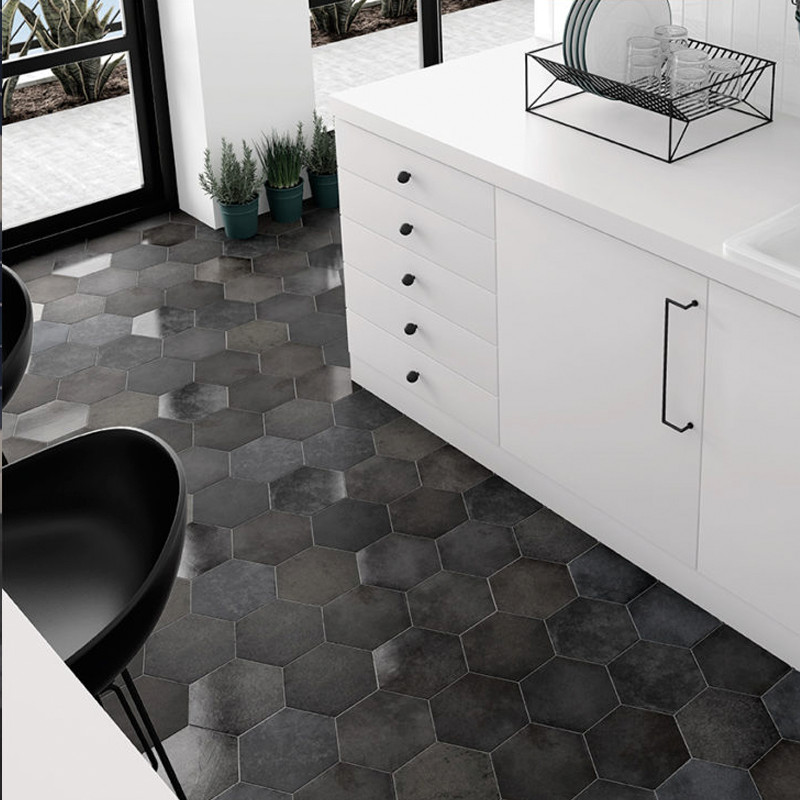 Плитка керамическая напольная 24954 HERITAGE HEXÁGONO Carbon 17,5х20 см 24954 в Уфе — купить с доставкой | Nova