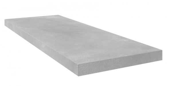 Керамическая ступень Линате Грэй угловая левая