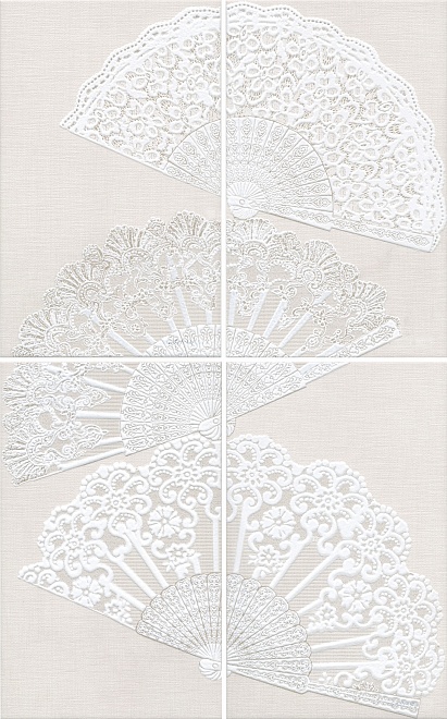 Керамическое панно Мерлетто Кружево HGD/A204/4x/6322