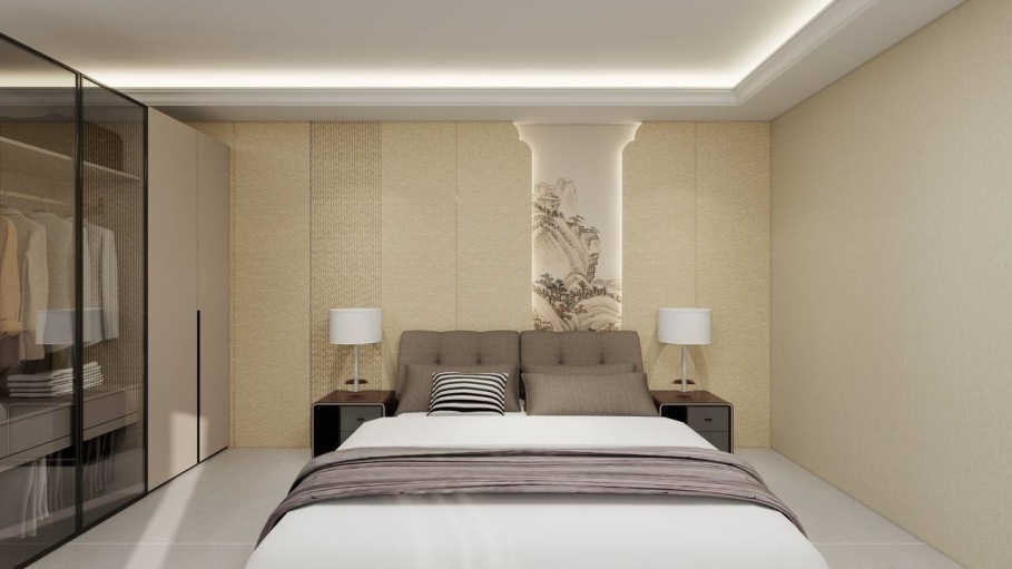 Бамбуковая панель Bonaparte Wool beige carbon matt 1100*2800*8 (1шт.=3,08 кв.м.) no connect в Уфе — купить с доставкой | Nova