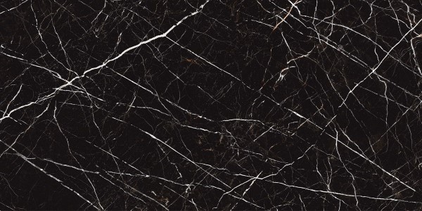 Керамический гранит Пьетра CF013 LLR лаппатированный черный 600х1200