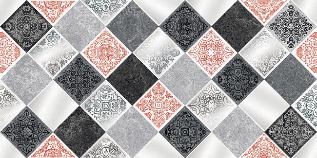 Керамический декор Мегаполис D1 25x50