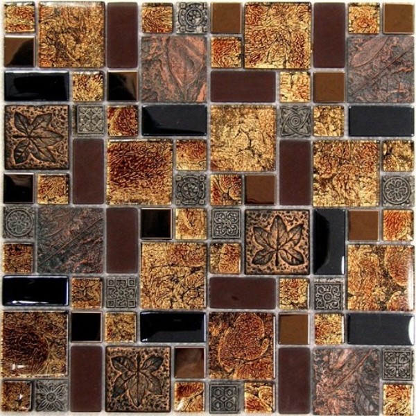 Стеклянная мозаика с камнем Liberty -2