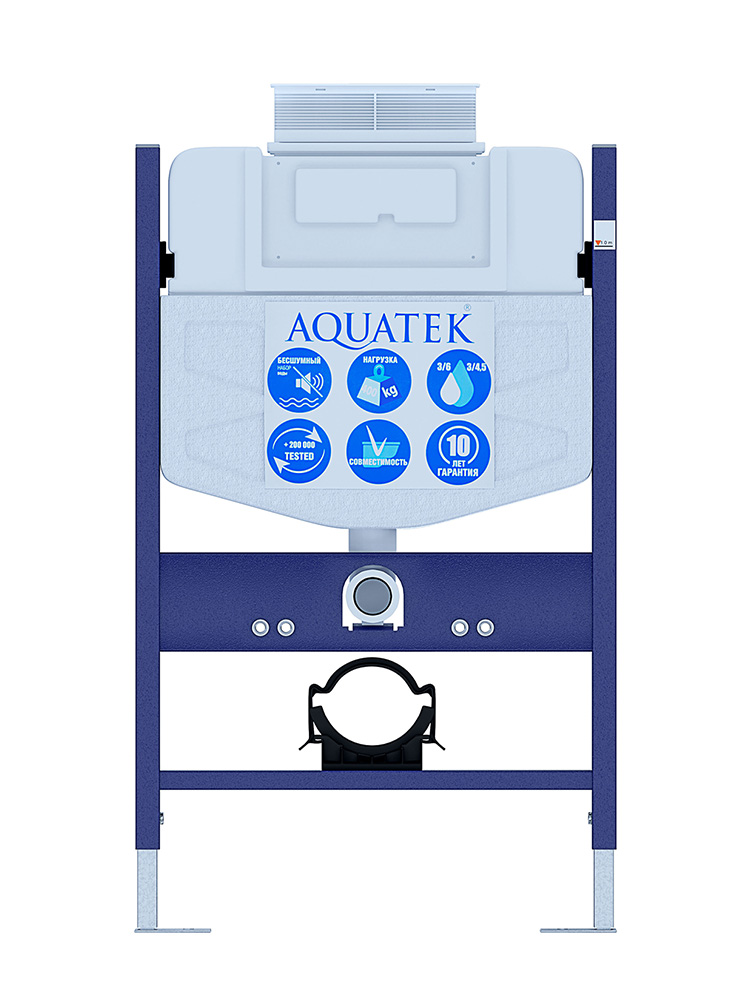 SET AQUATEK ЛИБРА T-TDI002 рама Standard INS-0000018+унитаз AQ1505T-00 с тонким сиденьем soft-close+крепление KKI-0000002 +кнопка TDI-0000002 в Уфе — купить с доставкой | Nova