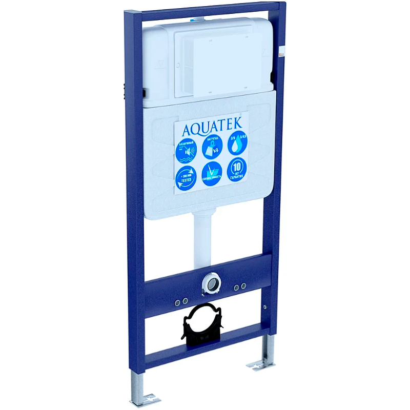 SET AQUATEK ЕВРОПА (рама AQUATEK Standard INS-0000012(без клавиши и крепежа)+унитаз ЕВРОПА AQ1900-00 с тонким сиденьем soft-close в Уфе — купить с доставкой | Nova