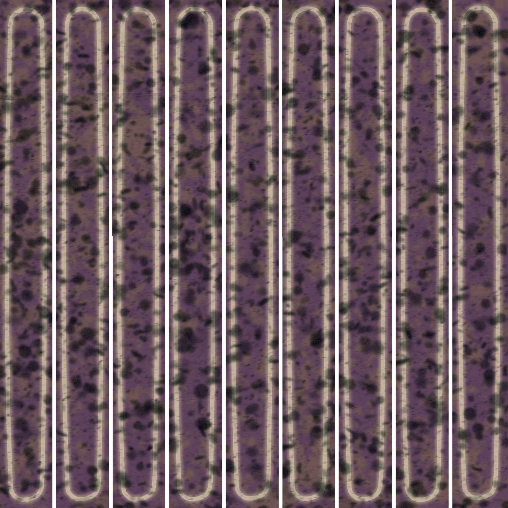 Керамический декор Kerama Marazzi Декор чипсет Далия фиолетовый глянцевый 20x20