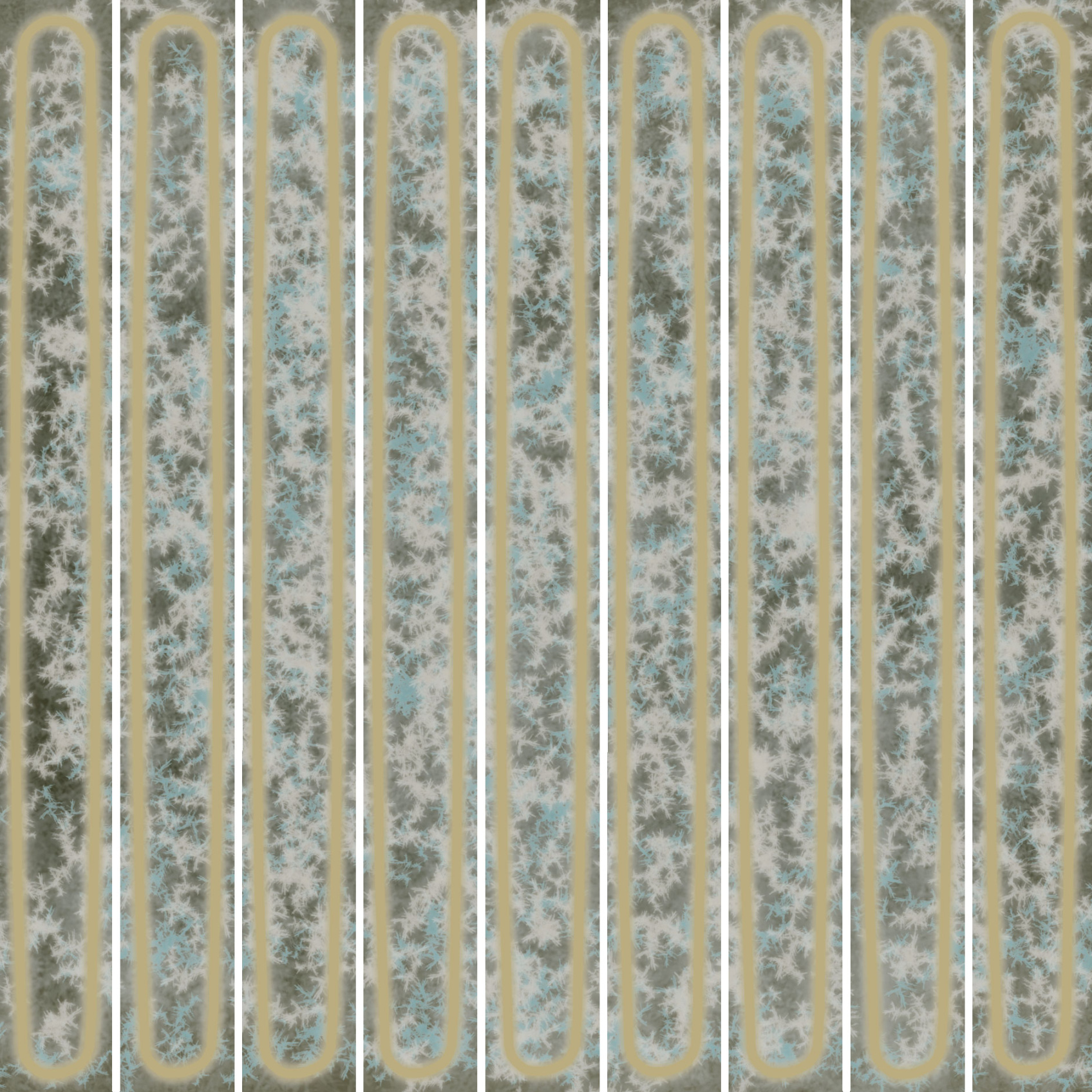 Керамический декор Kerama Marazzi Декор чипсет Далия зеленый глянцевый 20x20