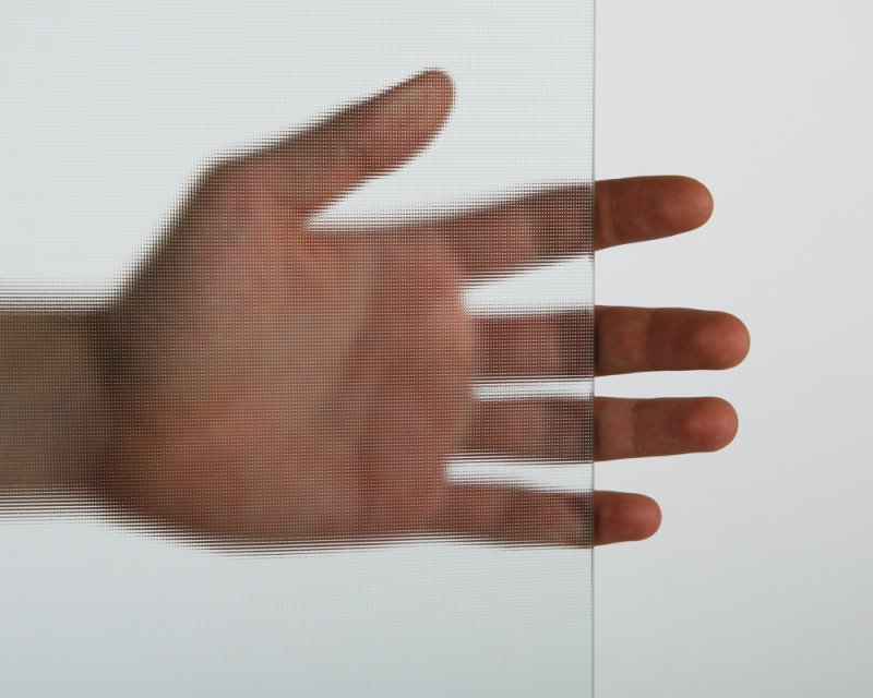 Душевая дверь в нишу UNO-BF-1 125-P-Cr рифленое стекло